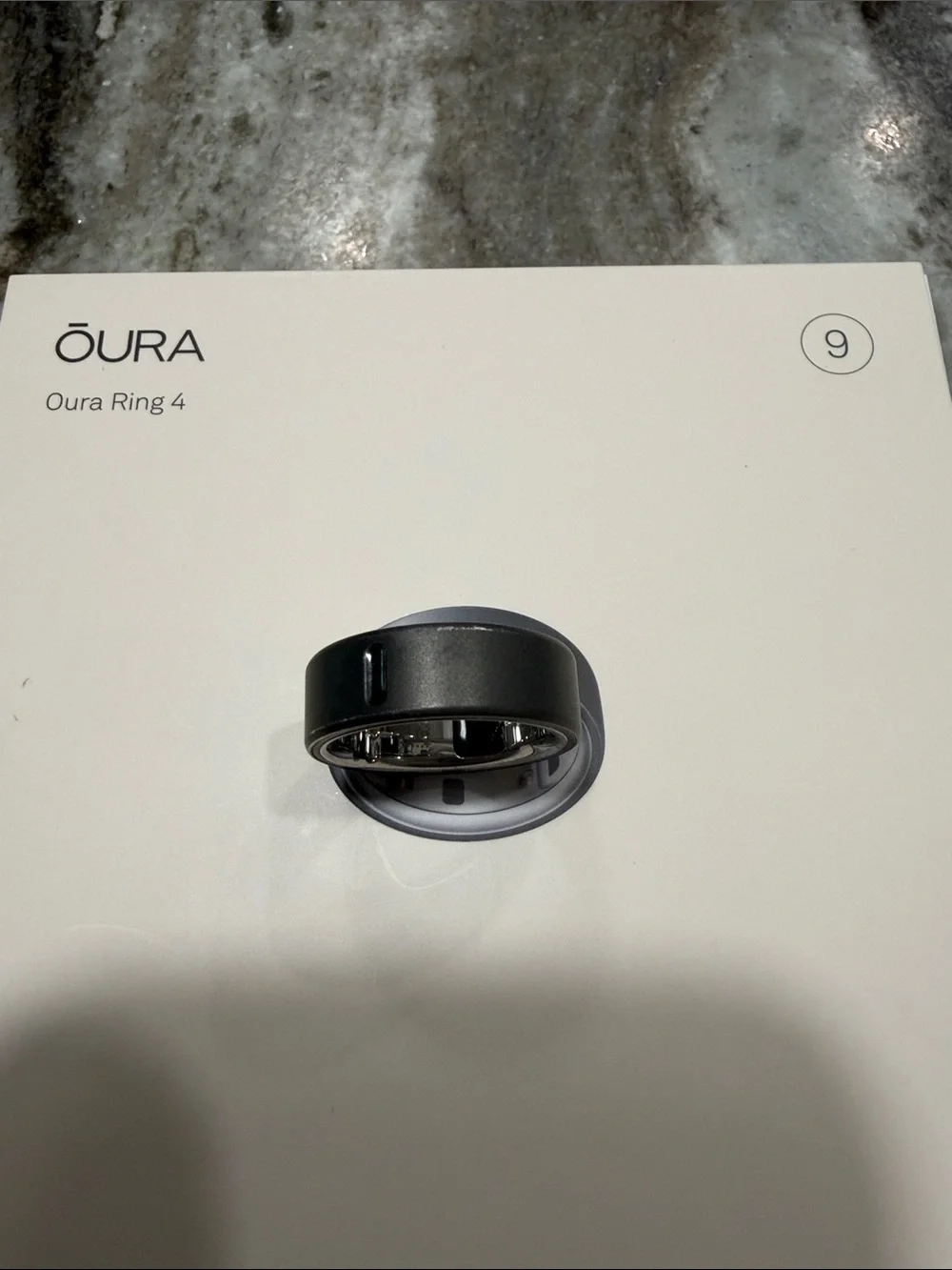 Oura Ring 4 Smart Health Ring by Oura - Size 9 stealth color